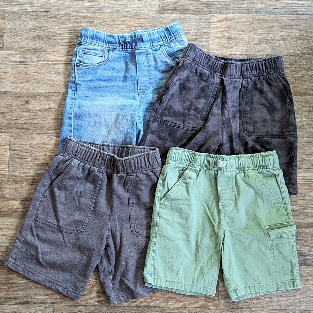Boy's Summer Shorts Jean Cargo Bundle Lot Set of 4 Size 5